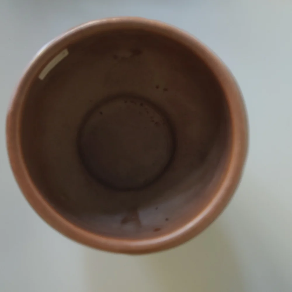 McCoy Pottery Vintage Leaves And Berries Matte Vase Brown Green